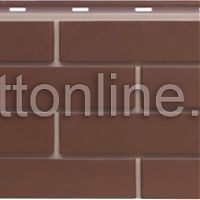 Фасадная панель SteinDorf серия кирпич коричневый с прокрашенными швами
