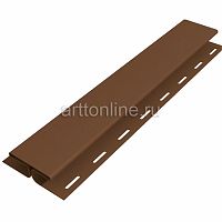 Комплектующие для сайдинга Доломит, Н-профиль, шоколад, 3.05м