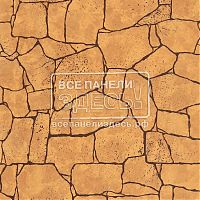 Листовая панель МДФ с тиснением «Камень» Алатау коричневый